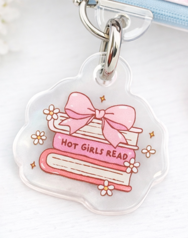Hot Girls Read | Dainty Mini Kindle Charm