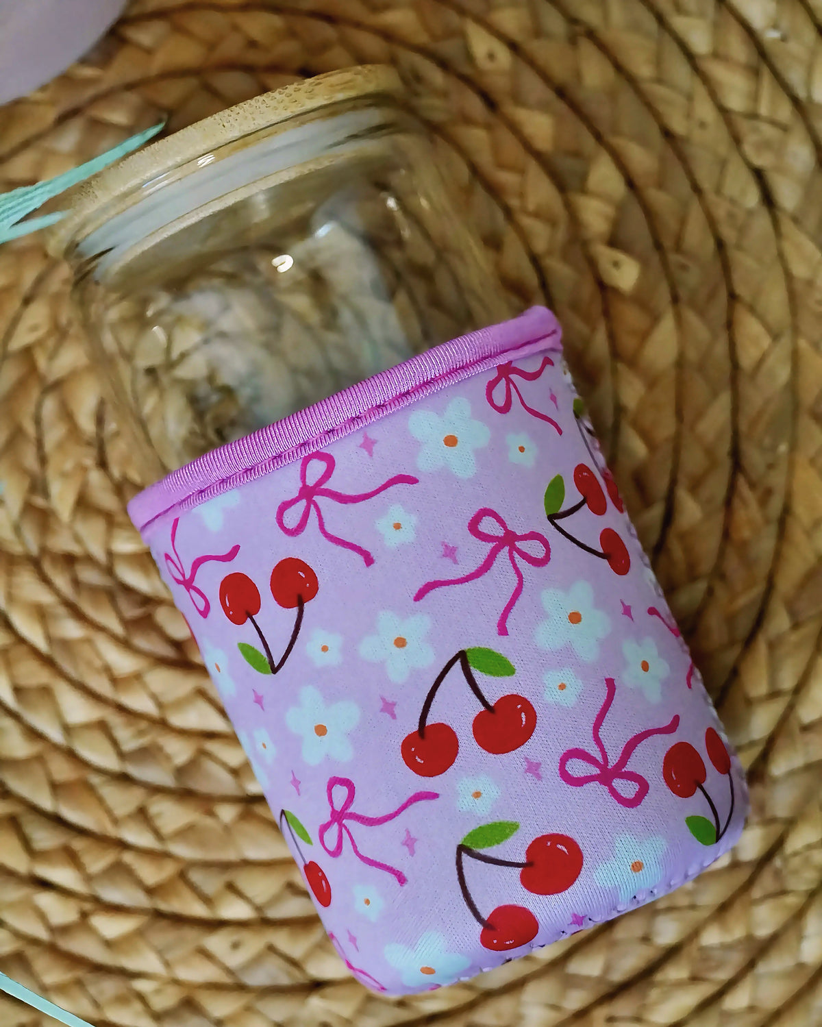 Bows & Cherries Small Cup Sleeve