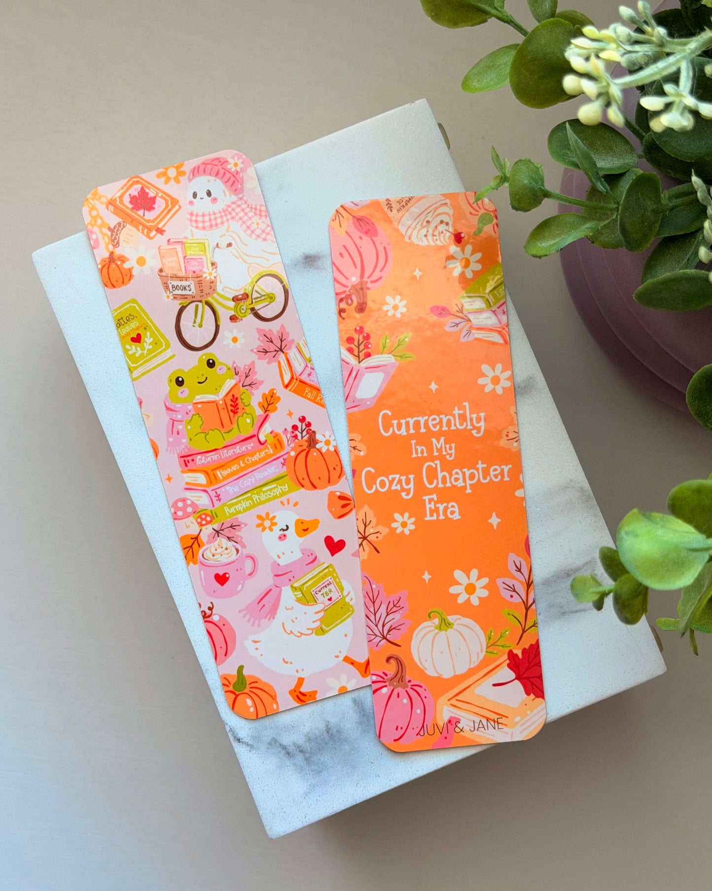 Cozy Chapter Era Double-Sided Bookmark
