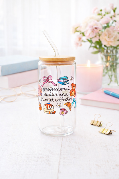 Professional Reader & Trinket Collector Iced Coffee Glass
