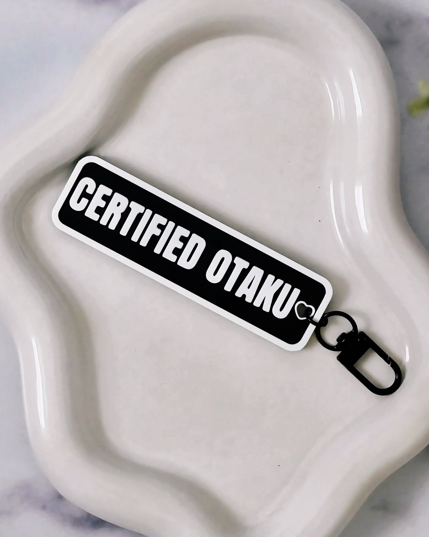 Certified Otaku 3D Printed Keychain