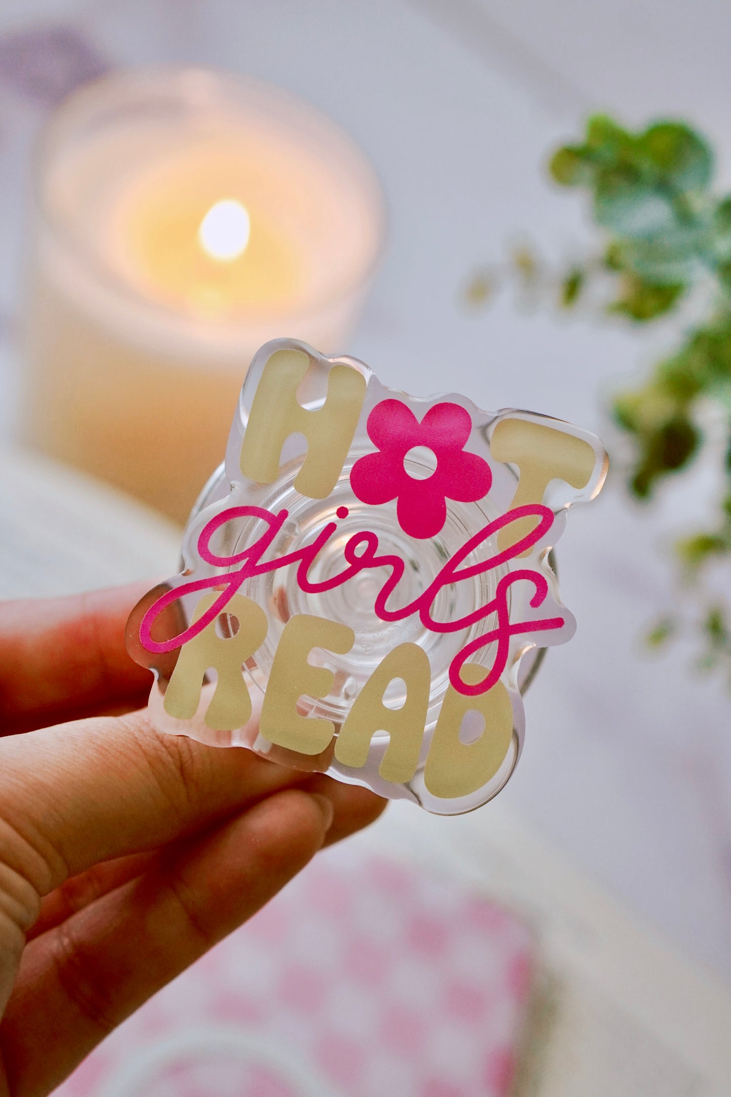Hot Girls Read Pretty Pop | Kindle E-Reader Grip | MagSafe Grip | Kindle | Tablet | Phone