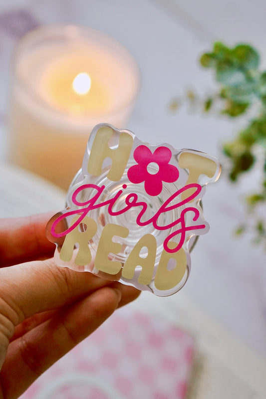 Hot Girls Read Pretty Pop | Kindle E-Reader Grip | MagSafe Grip | Kindle | Tablet | Phone