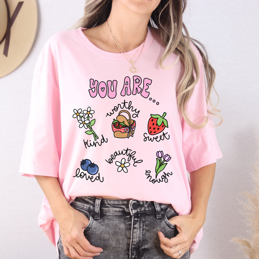 You Are Worth Affirmation Tee ✨ LAST ONE ✨