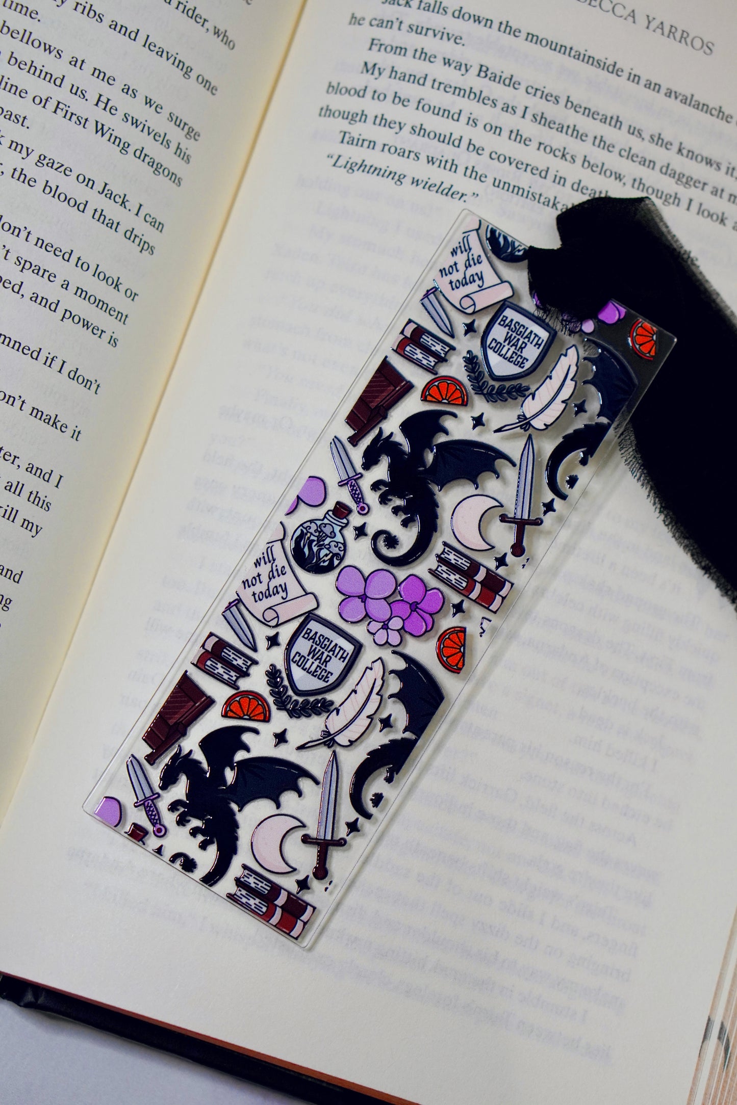 Ember & Wings Acrylic Bookmark