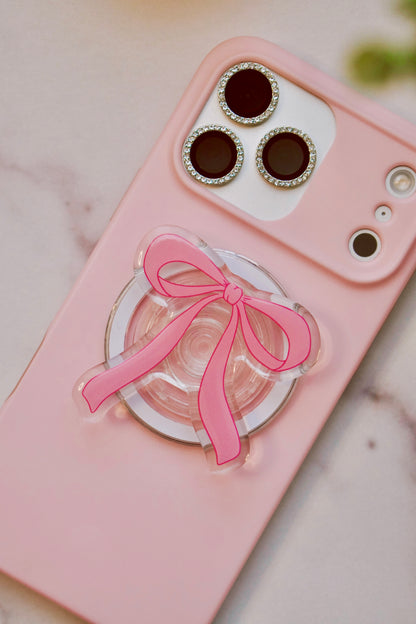Pink Bow Pretty Pop | Kindle E-Reader Grip | MagSafe Grip | Kindle | Tablet | Phone