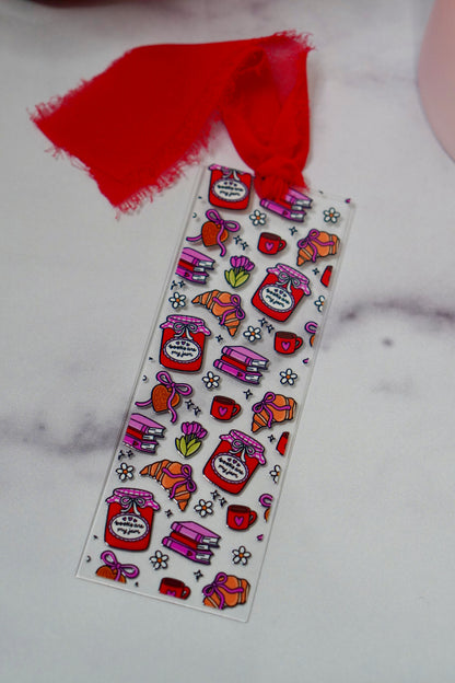 Books + Jam Acrylic Bookmark