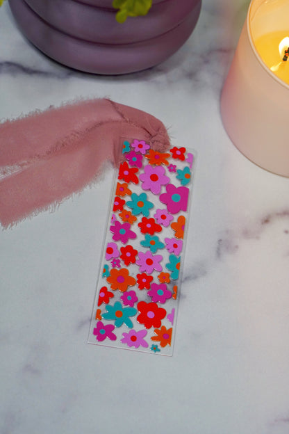 Elle Florals Acrylic Bookmark