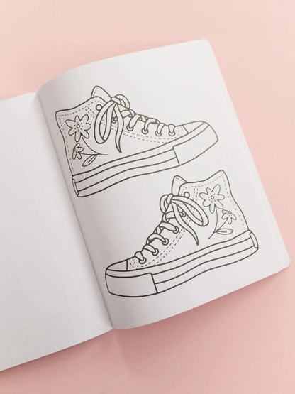 Bows & Blooms Coloring Book