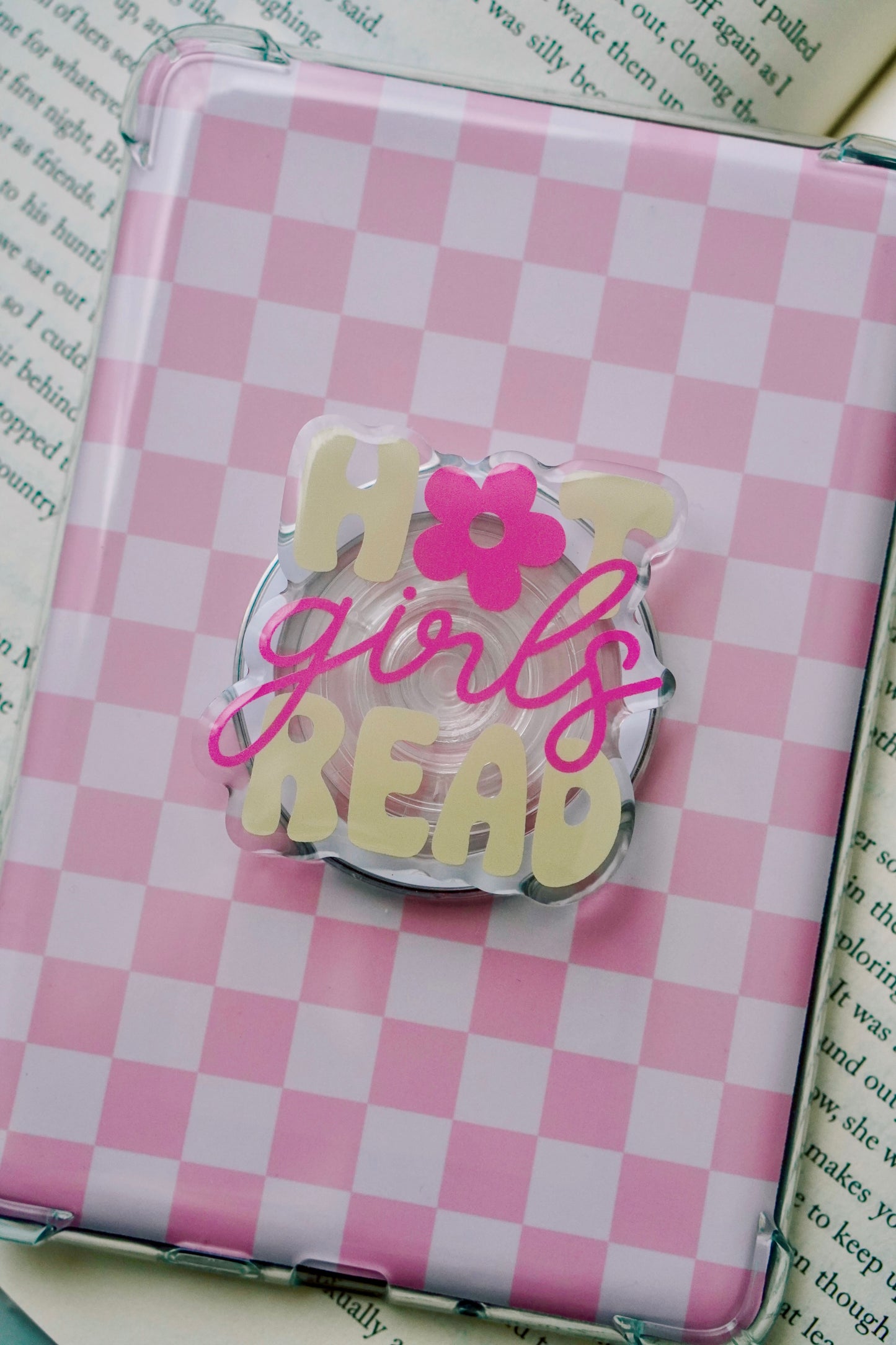 Hot Girls Read Pretty Pop | Kindle E-Reader Grip | MagSafe Grip | Kindle | Tablet | Phone