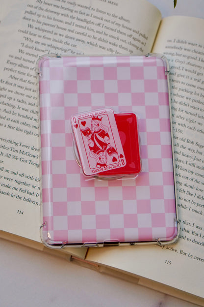 Queen of Books Pretty Pop | Kindle E-Reader Grip | MagSafe Grip | Kindle | Tablet | Phone