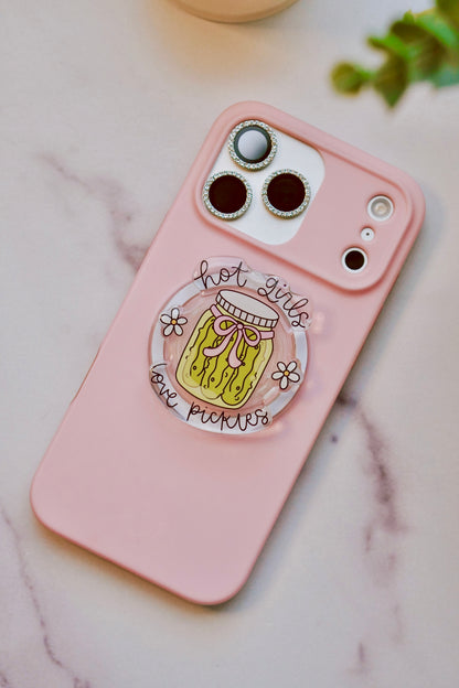 Hot Girls Love Pickles Pretty Pop | Kindle E-Reader Grip | MagSafe Grip | Kindle | Tablet | Phone