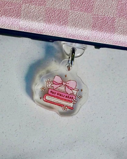 Hot Girls Read | Dainty Mini Kindle Charm