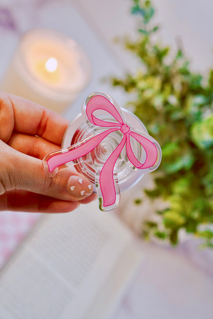 Pink Bow Pretty Pop | Kindle E-Reader Grip | MagSafe Grip | Kindle | Tablet | Phone