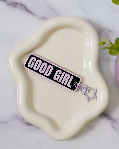 Good Girl 3D Printed Keychain