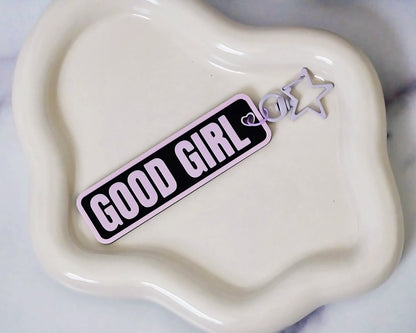 Good Girl 3D Printed Keychain
