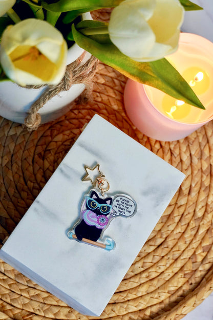 Please Be Patient, I’m From the 1900’s - Retro Cat Acrylic Keychain