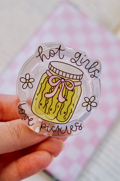 Hot Girls Love Pickles Pretty Pop | Kindle E-Reader Grip | MagSafe Grip | Kindle | Tablet | Phone