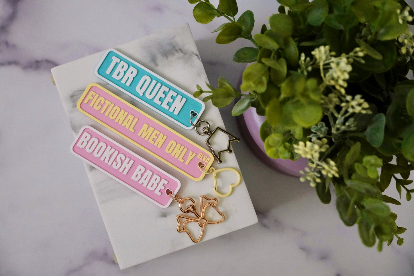 Bookish Babe 3D Printed Keychain