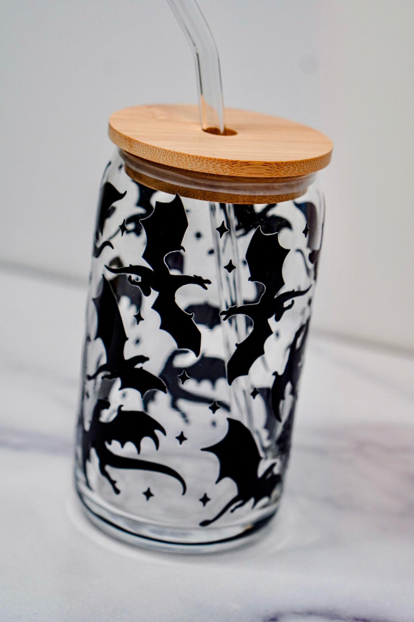 Black Dragons Iced Coffee Glass
