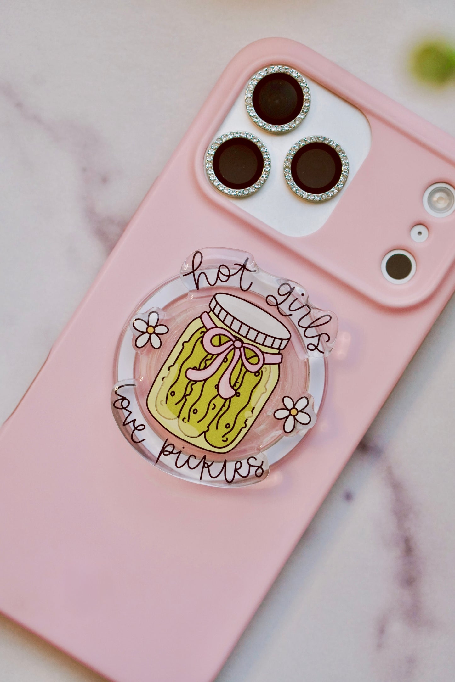 Hot Girls Love Pickles Pretty Pop | Kindle E-Reader Grip | MagSafe Grip | Kindle | Tablet | Phone