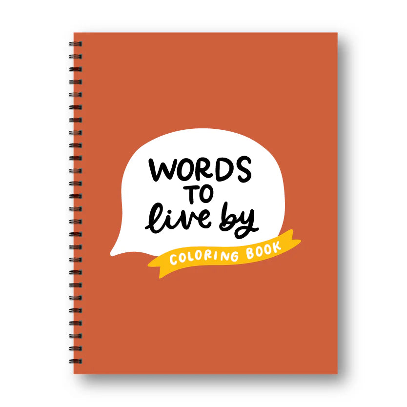 Words to Live By Coloring Book