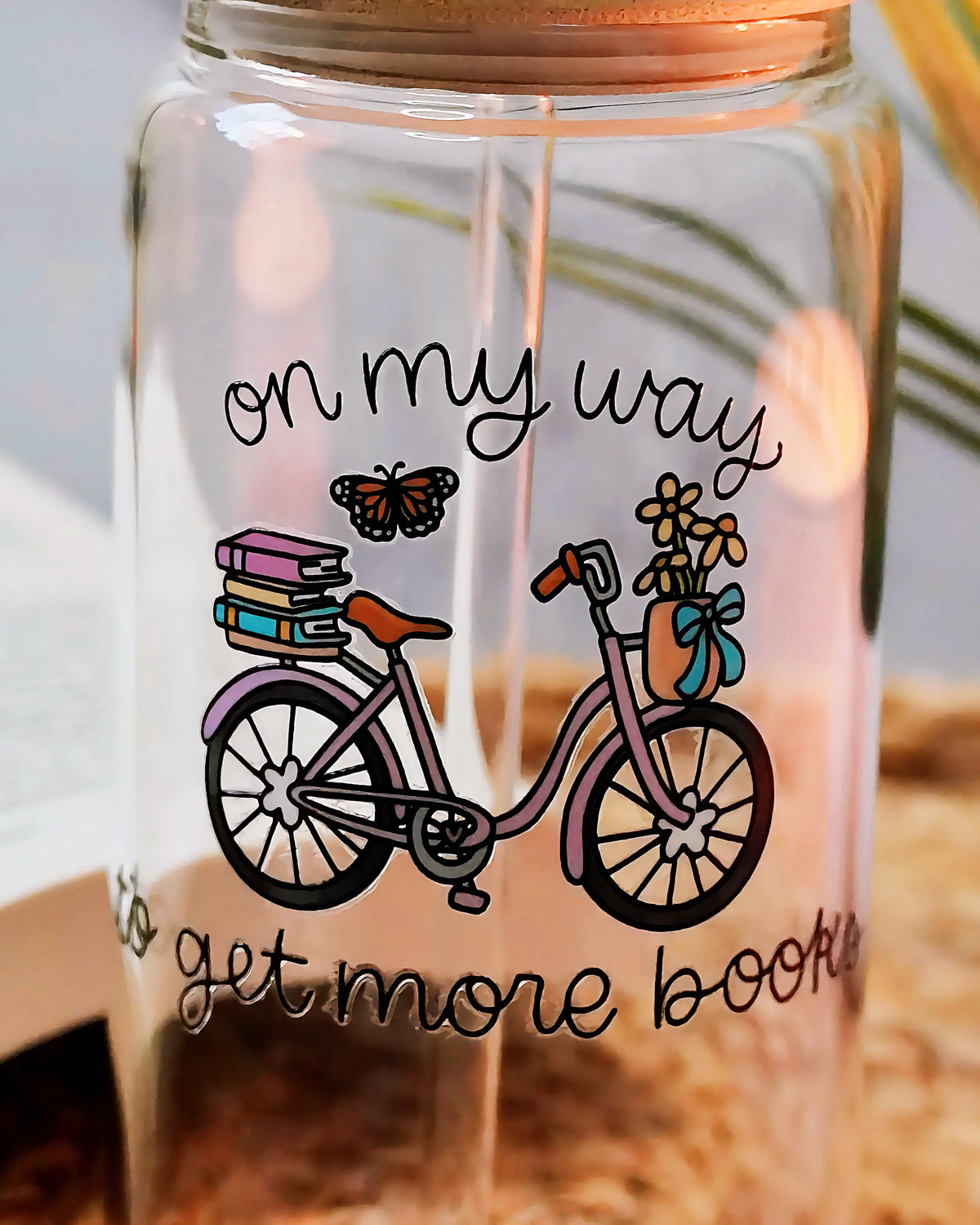 On My Way to Get More Books Iced Coffee Glass