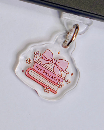 Hot Girls Read | Dainty Mini Kindle Charm