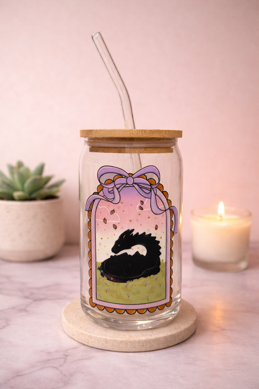 Sleeping Dragon Iced Coffee Glass