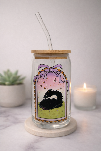 Sleeping Dragon Iced Coffee Glass