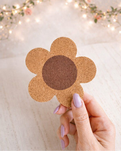 Flower Cork Coaster