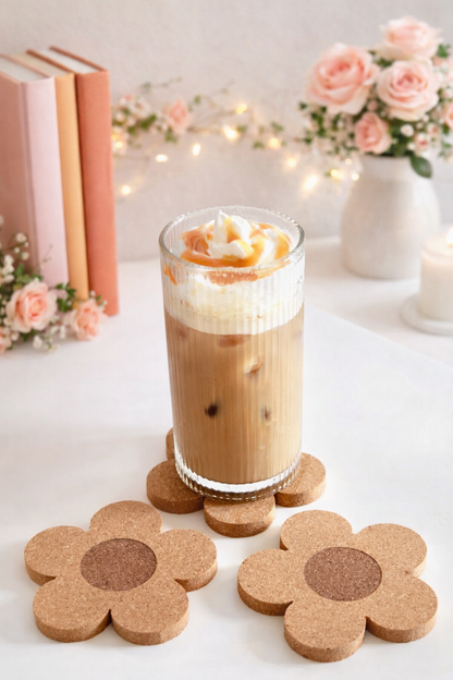 Flower Cork Coaster