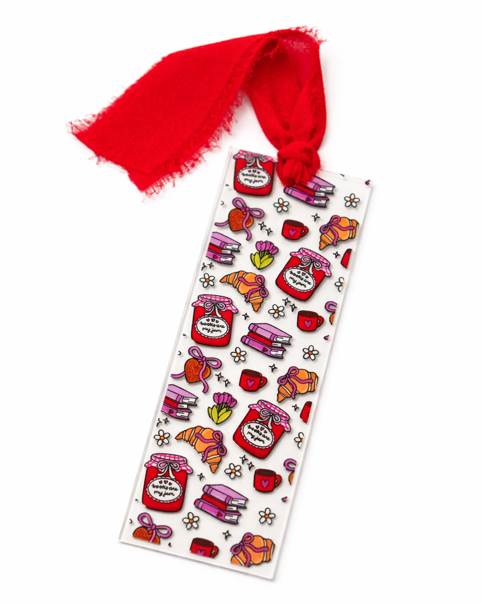 Books + Jam Acrylic Bookmark