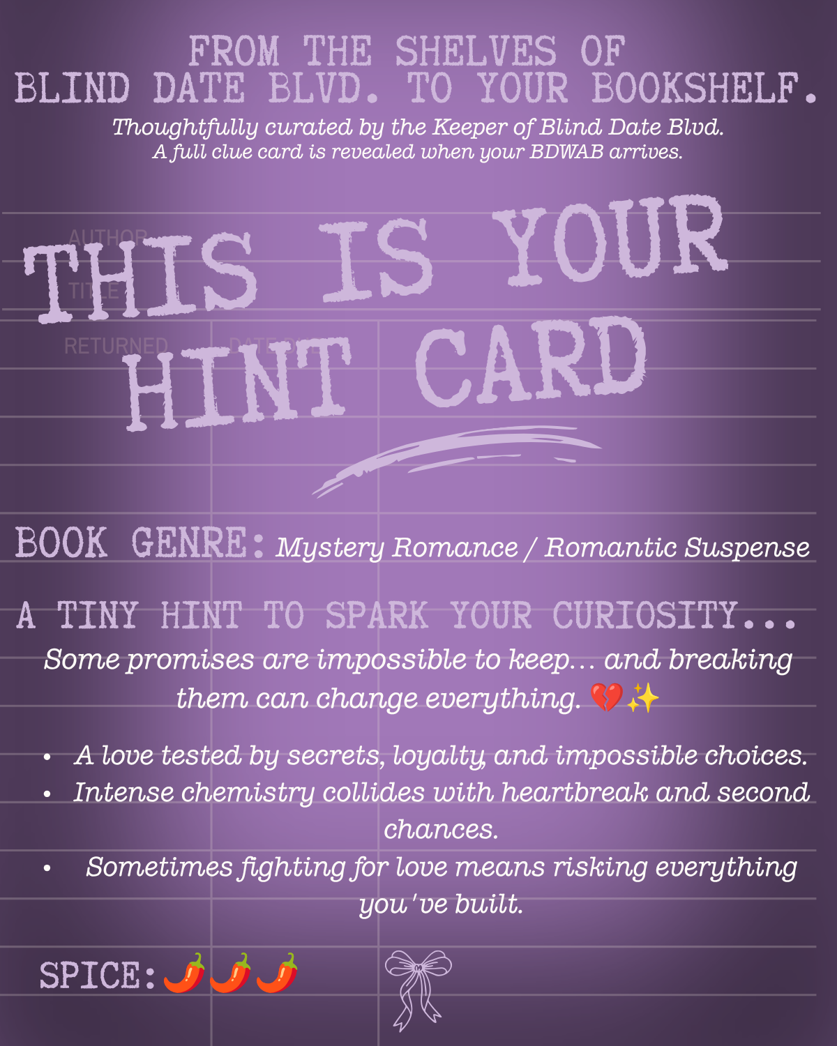 Dark Romantasy Blind Date #DR004