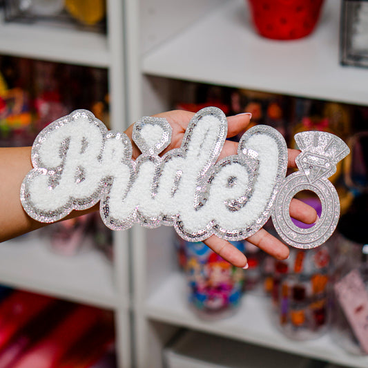 Bride Chenille/Sequin Patch