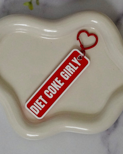 Diet Coke Girly 3D Printed Keychain