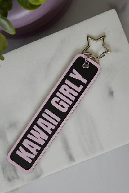 Kawaii Girly 3D Printed Keychain