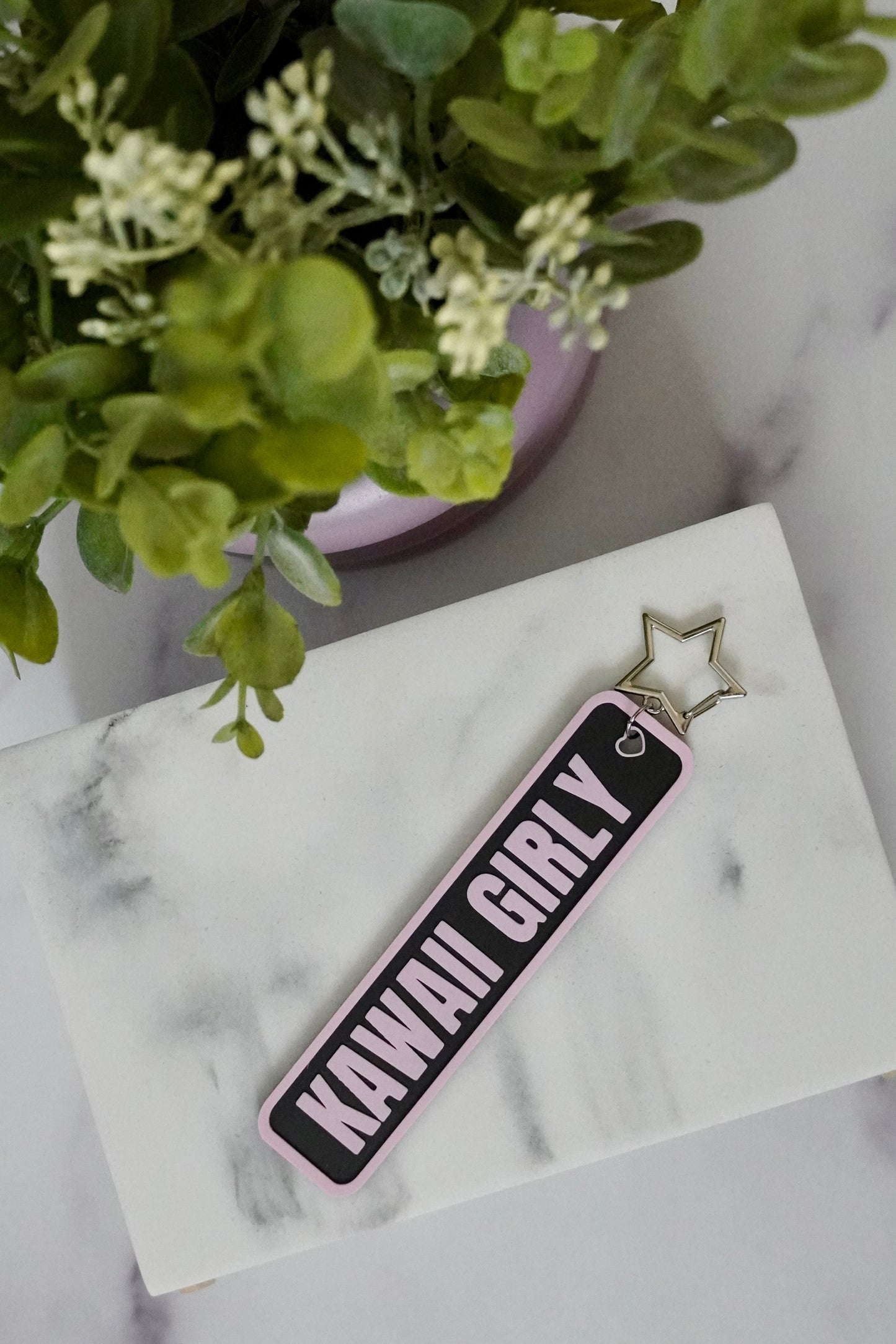 Kawaii Girly 3D Printed Keychain