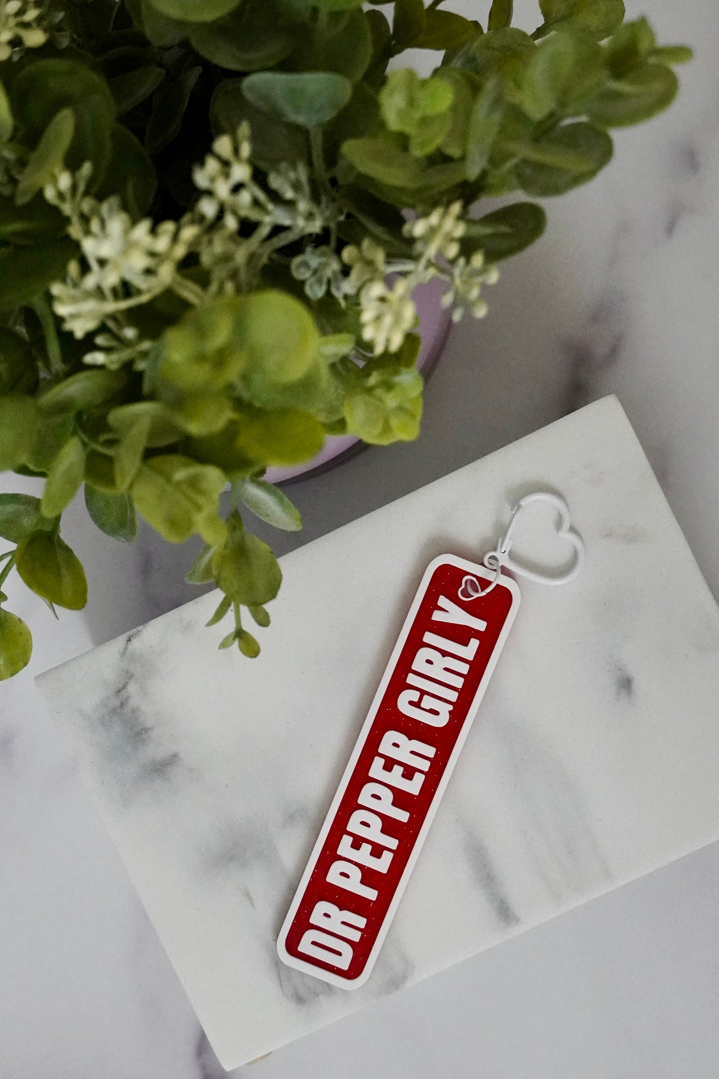 Dr Pepper Girly 3D Printed Keychain