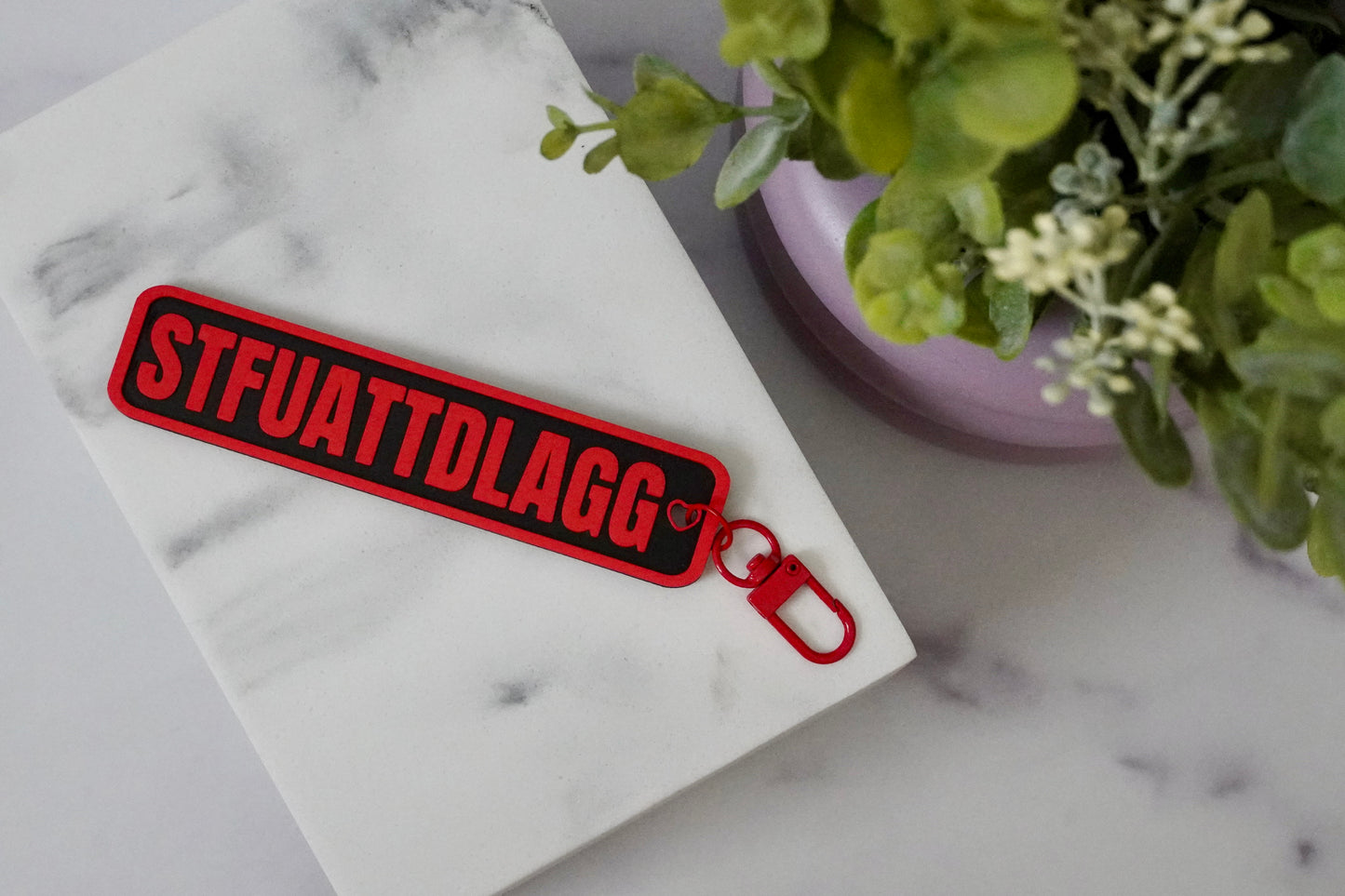 STFUATTDLAGG 3D Printed Keychain IYKYK