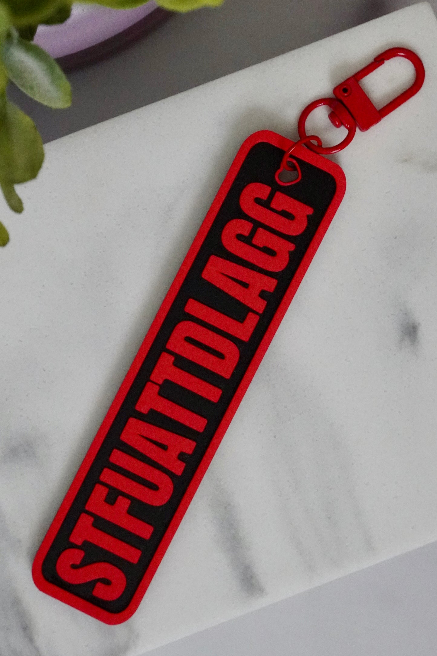 STFUATTDLAGG 3D Printed Keychain IYKYK