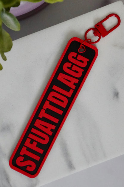 STFUATTDLAGG 3D Printed Keychain IYKYK