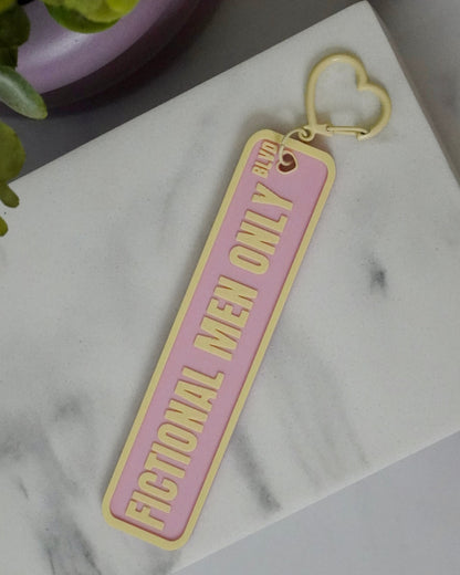 Fictional Men Only Blvd 3D Printed Street Sign Keychain