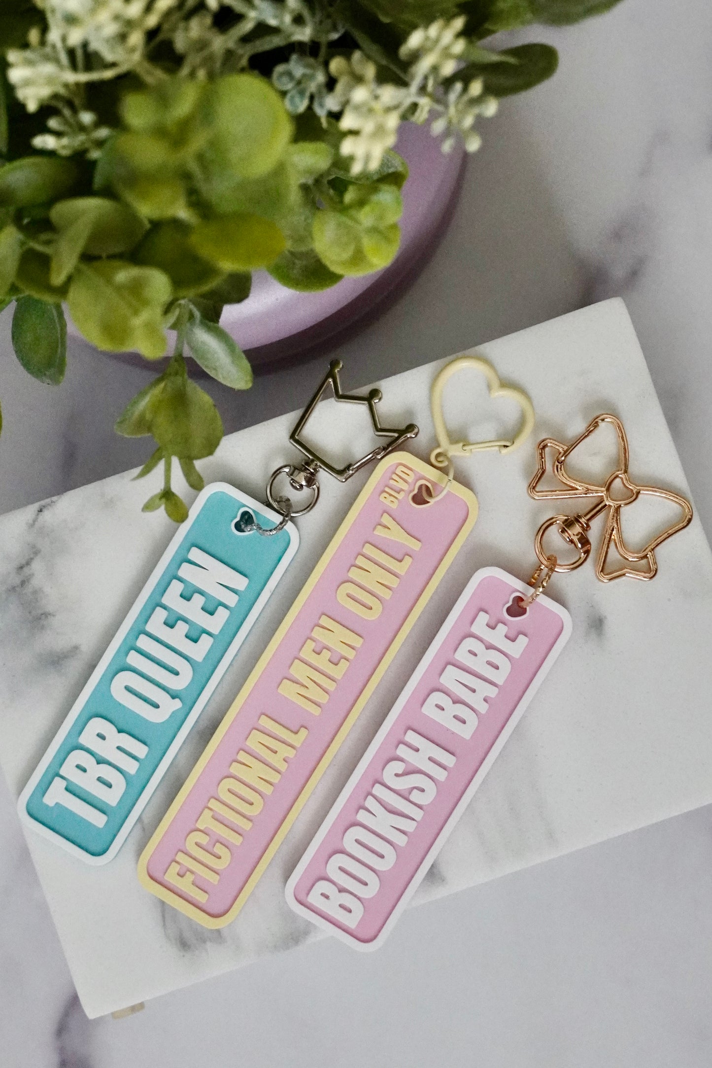 Bookish Babe 3D Printed Keychain