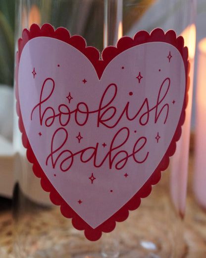 Bookish Babe Iced Coffee Glass