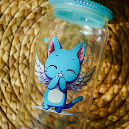 Happy Cat | Iced Coffee Glass ✨LAST ONE✨