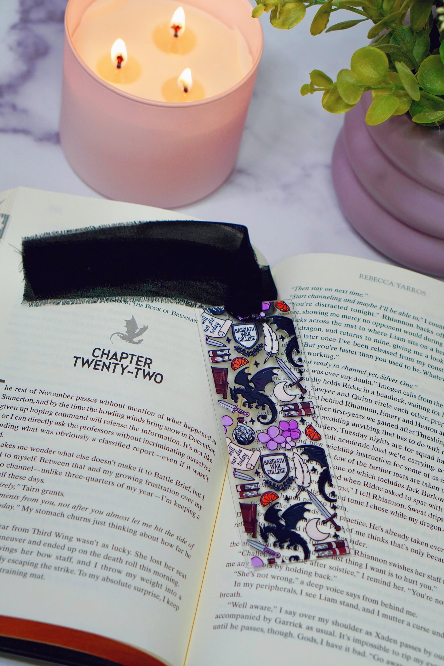 Ember & Wings Acrylic Bookmark