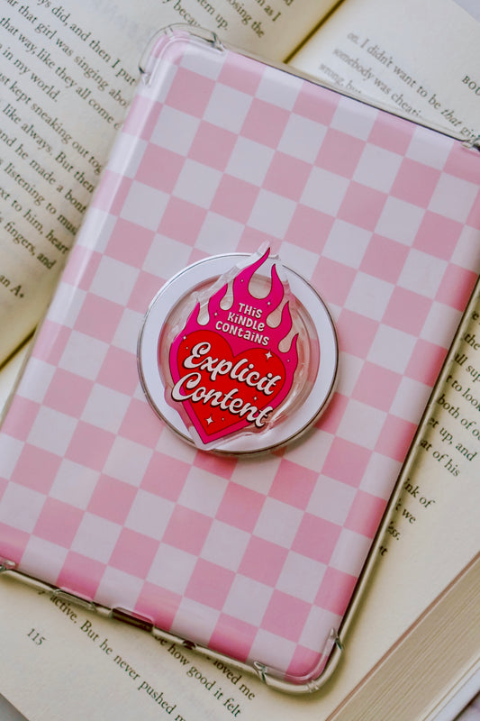 Kindle Contains Explicit Content Pretty Pop | Kindle E-Reader Grip | MagSafe Grip | Kindle | Tablet | Phone