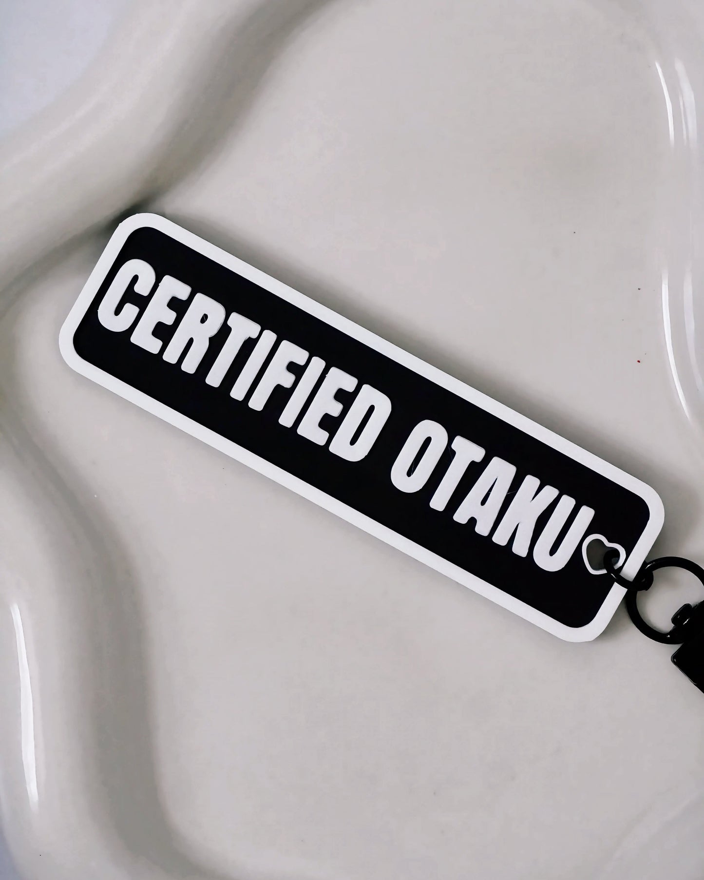 Certified Otaku 3D Printed Keychain