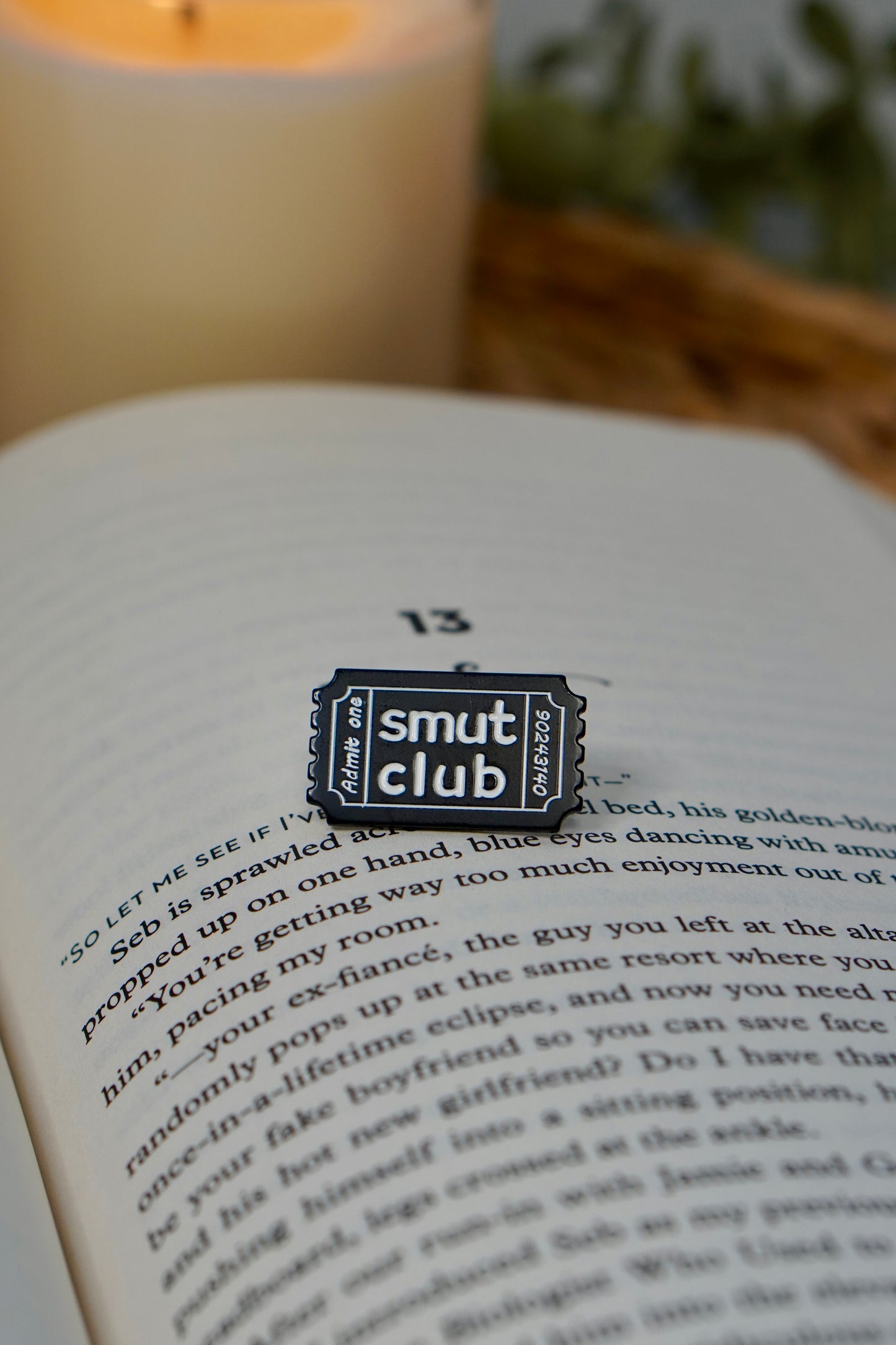 Smut Book Club Enamel Pin